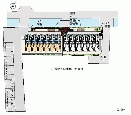 ★手数料０円★さいたま市西区西遊馬　月極駐車場（LP）